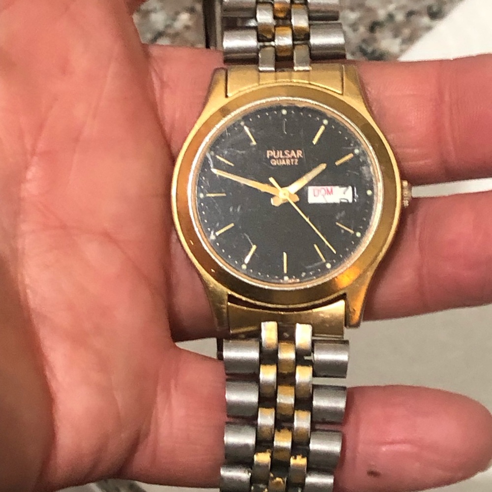 Pulsar Men's Gold and Silver Watch